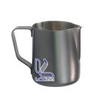 پارچ استیل ضد زنگ SHOVIARS برای کف کردن شیر، لوازم آشپزخانه برای کافه هتل رستوران 350 میلی لیتر خاکستری