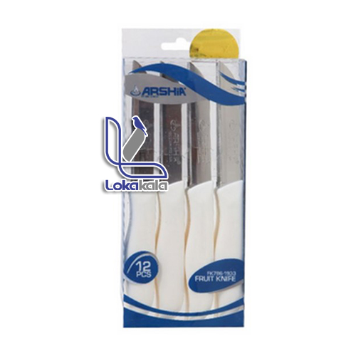 کارد میوه‌ خوری 12عددی استیل ضد زنگ عرشیا مدلFK786-1934